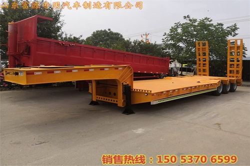 10.5米双桥钩机板车含轮胎价格